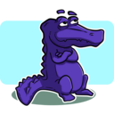 download Crocodile Or Alligator clipart image with 135 hue color