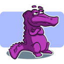 download Crocodile Or Alligator clipart image with 180 hue color