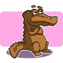 download Crocodile Or Alligator clipart image with 270 hue color
