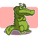 download Crocodile Or Alligator clipart image with 315 hue color
