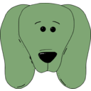 download Dog Face 4 clipart image with 90 hue color