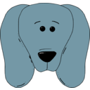 download Dog Face 4 clipart image with 180 hue color