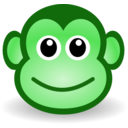 download Funny Monkey Face clipart image with 90 hue color
