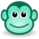 download Funny Monkey Face clipart image with 135 hue color