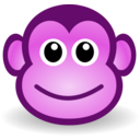 download Funny Monkey Face clipart image with 270 hue color