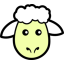 download Sheep Icon clipart image with 45 hue color