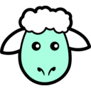 download Sheep Icon clipart image with 135 hue color