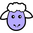 download Sheep Icon clipart image with 225 hue color
