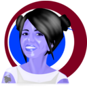 download Inkscape Girl clipart image with 225 hue color