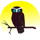 download Halloween Owl clipart image with 135 hue color