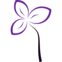 download Abstract Flower clipart image with 180 hue color