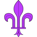 download Fleur De Lis clipart image with 225 hue color