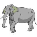 download Architetto Elefante 02 clipart image with 45 hue color