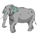 download Architetto Elefante 02 clipart image with 135 hue color