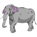 download Architetto Elefante 02 clipart image with 270 hue color