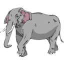 download Architetto Elefante 02 clipart image with 315 hue color