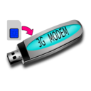 download 3g Modem And Sim Card clipart image with 180 hue color