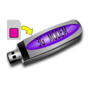 download 3g Modem And Sim Card clipart image with 270 hue color