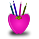 download Pen Stand clipart image with 315 hue color