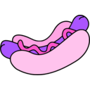 download Hotdog Colour clipart image with 270 hue color