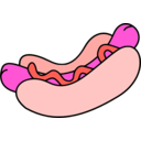 download Hotdog Colour clipart image with 315 hue color