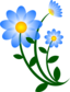 Blue Flower Motif