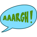 download Aaargh In Color clipart image with 90 hue color