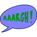 download Aaargh In Color clipart image with 135 hue color