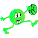 download Basketball clipart image with 90 hue color