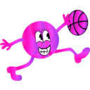 download Basketball clipart image with 270 hue color