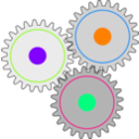 download Impossible Gears clipart image with 270 hue color