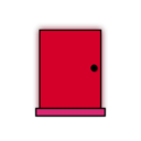 download Door clipart image with 315 hue color