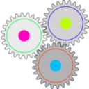 download Impossible Gears clipart image with 315 hue color