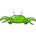 download Cartoon Crab clipart image with 90 hue color