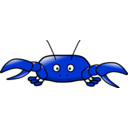 download Cartoon Crab clipart image with 225 hue color