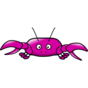 download Cartoon Crab clipart image with 315 hue color