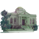 download Carnegie Library Building clipart image with 90 hue color