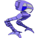 download Robot Walker clipart image with 45 hue color