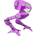 download Robot Walker clipart image with 90 hue color