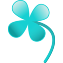 download Four Leaves Clover clipart image with 90 hue color