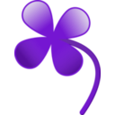 download Four Leaves Clover clipart image with 180 hue color