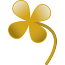download Four Leaves Clover clipart image with 315 hue color