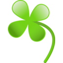 download Four Leaves Clover clipart image with 0 hue color