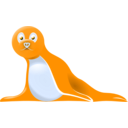download Seal clipart image with 180 hue color