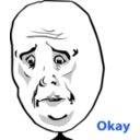download Okay Face clipart image with 225 hue color