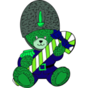 download Christmas Guard Bear clipart image with 90 hue color
