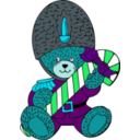 download Christmas Guard Bear clipart image with 135 hue color