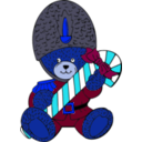 download Christmas Guard Bear clipart image with 180 hue color