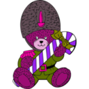 download Christmas Guard Bear clipart image with 270 hue color