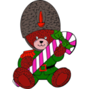 download Christmas Guard Bear clipart image with 315 hue color